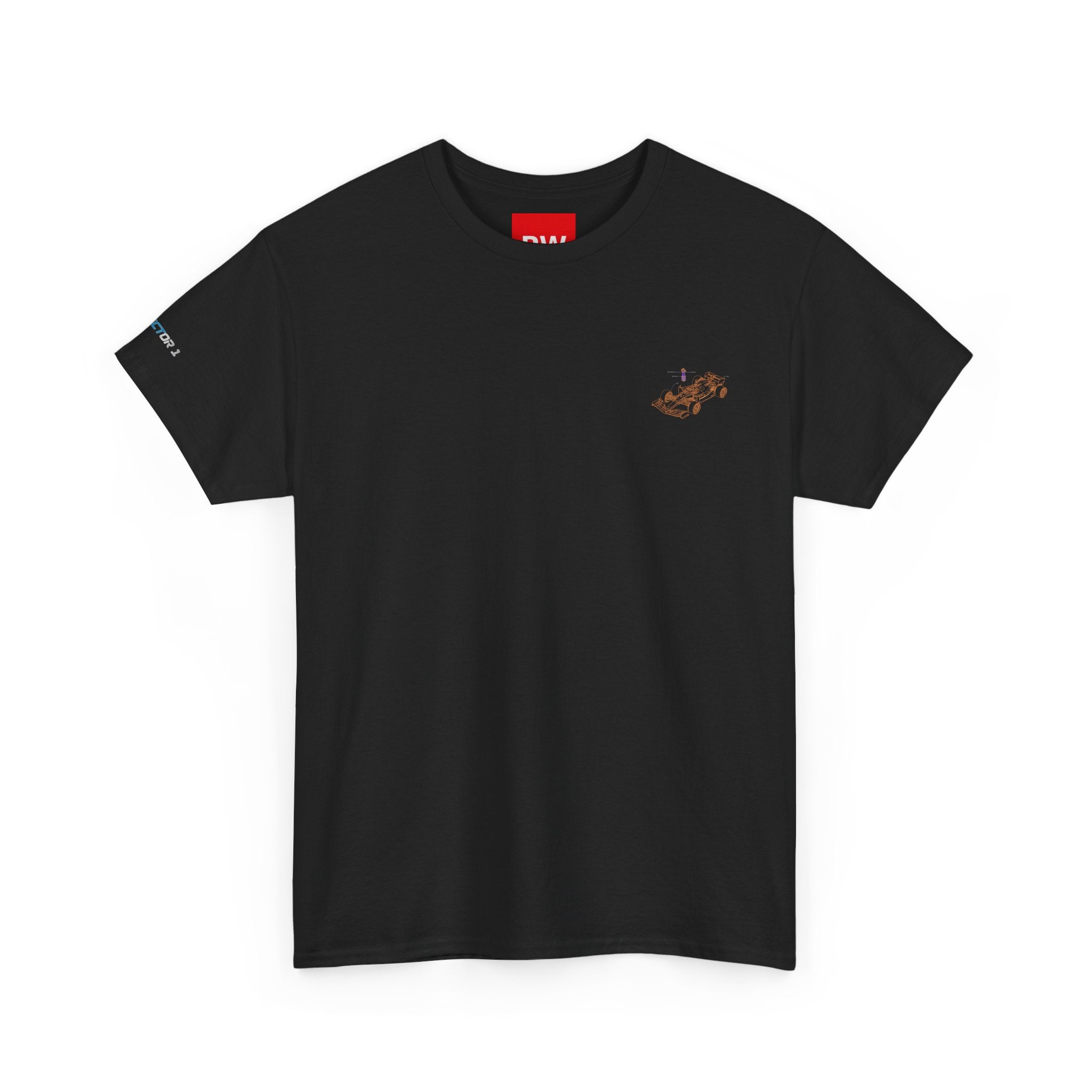 Racing Car Graphic Tee — Minimalist Formula One Illustration T-Shirt