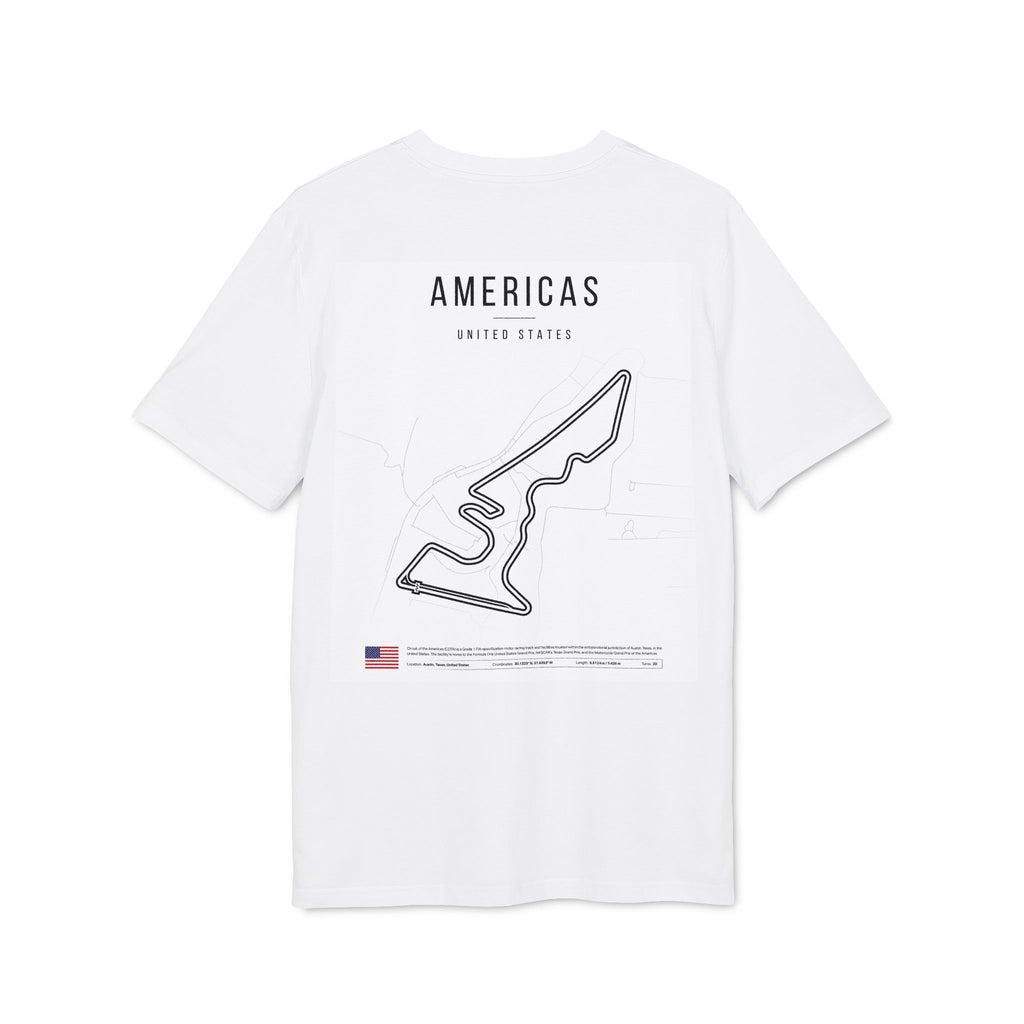 Americas Race Track T‑Shirt — Vintage Motorsports Circuit Tee