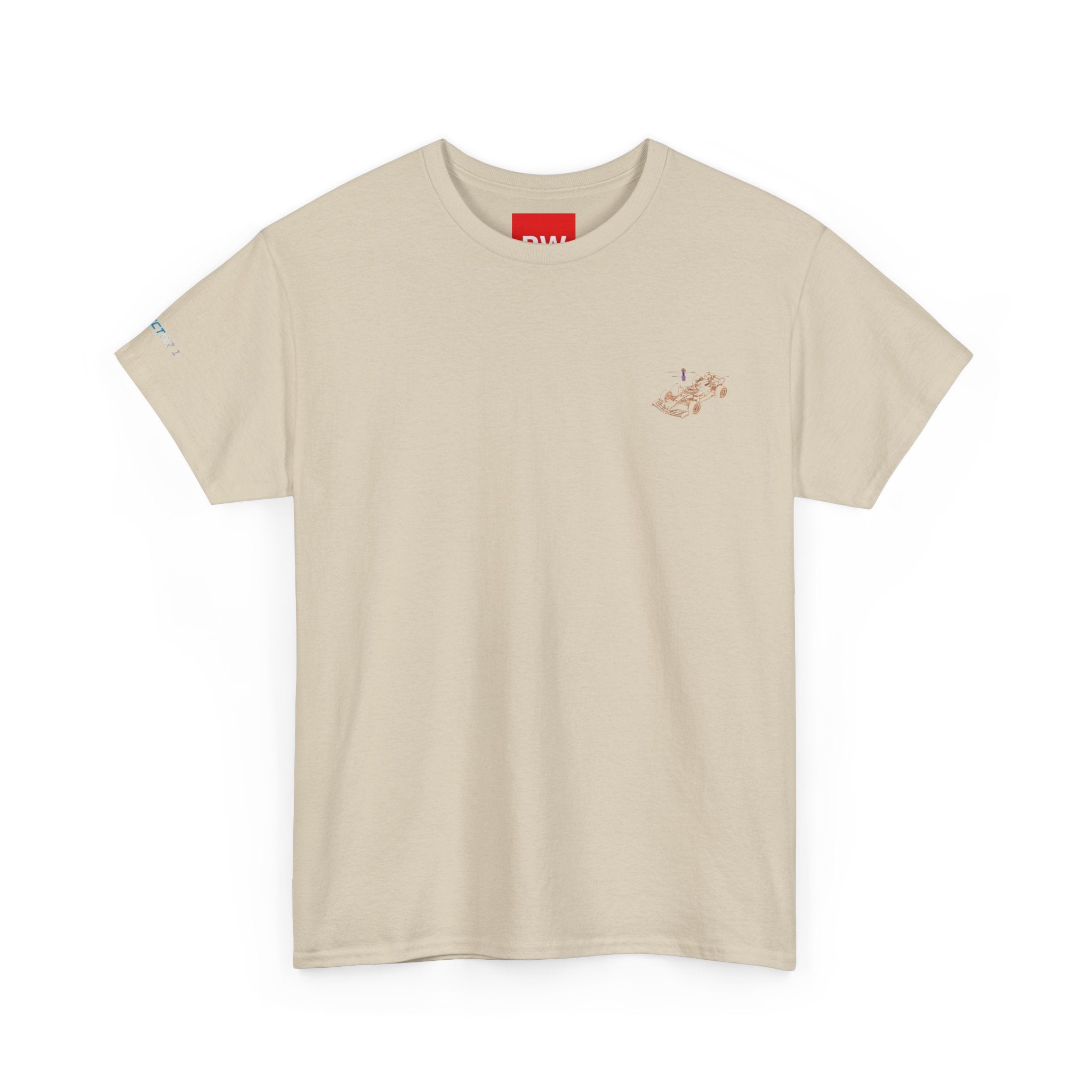 Racing Car Graphic Tee — Minimalist Formula One Illustration T-Shirt