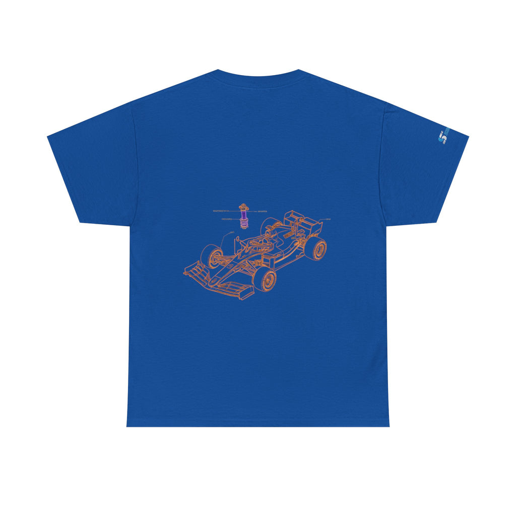 Racing Car Graphic Tee — Minimalist Formula One Illustration T-Shirt