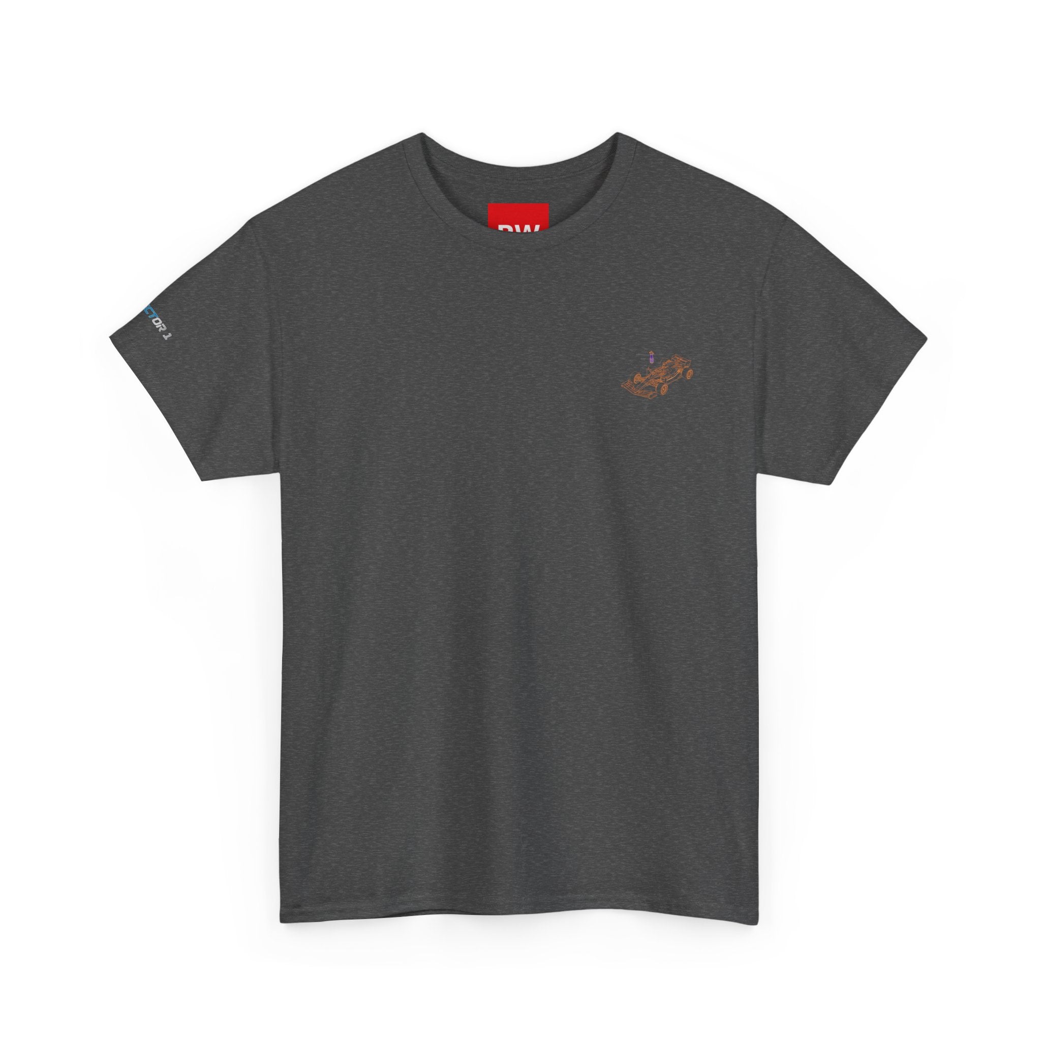 Racing Car Graphic Tee — Minimalist Formula One Illustration T-Shirt