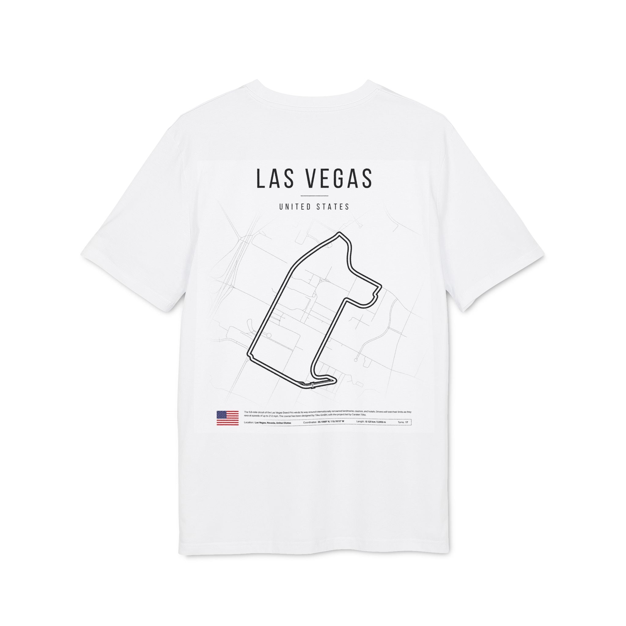 LAS VEGAS‑Shirt — Vintage Motorsports Circuit Tee