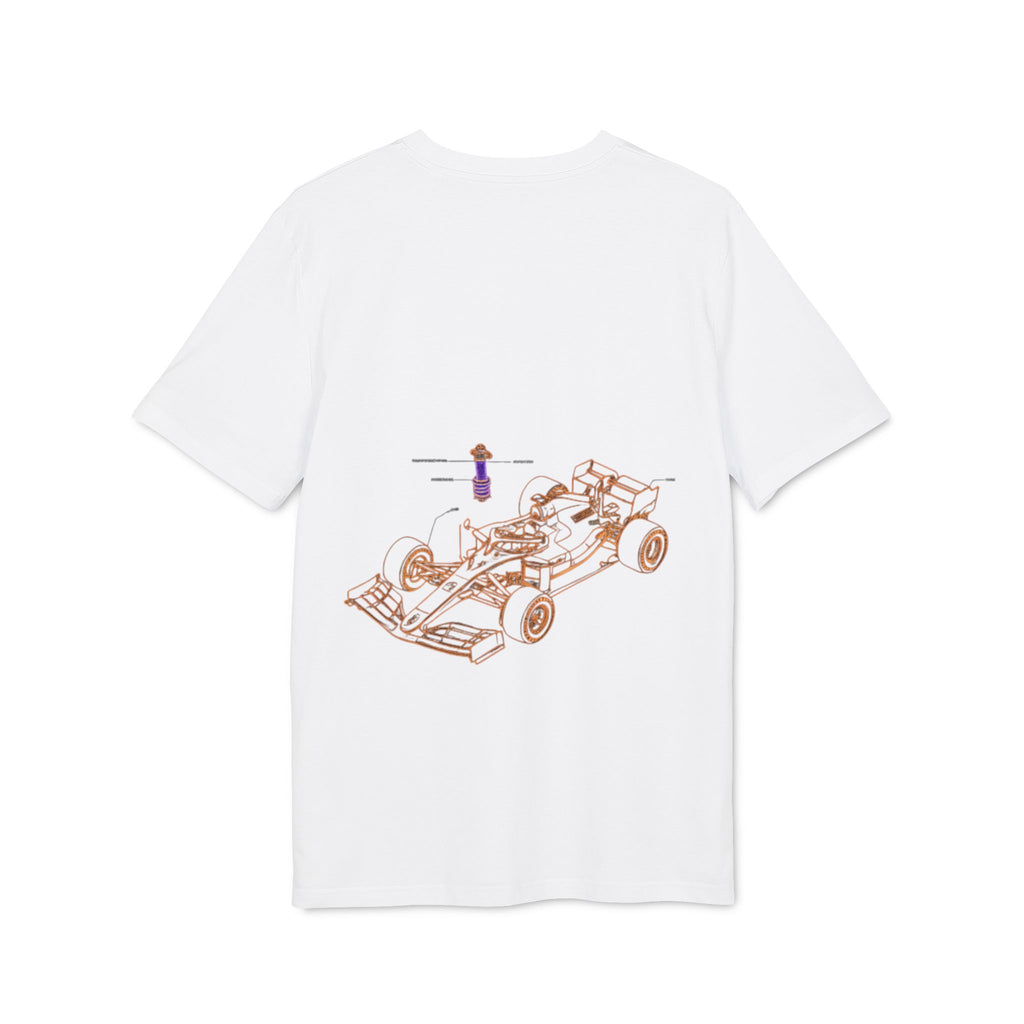 Racing Car Graphic Tee — Minimalist Formula One Illustration T-Shirt