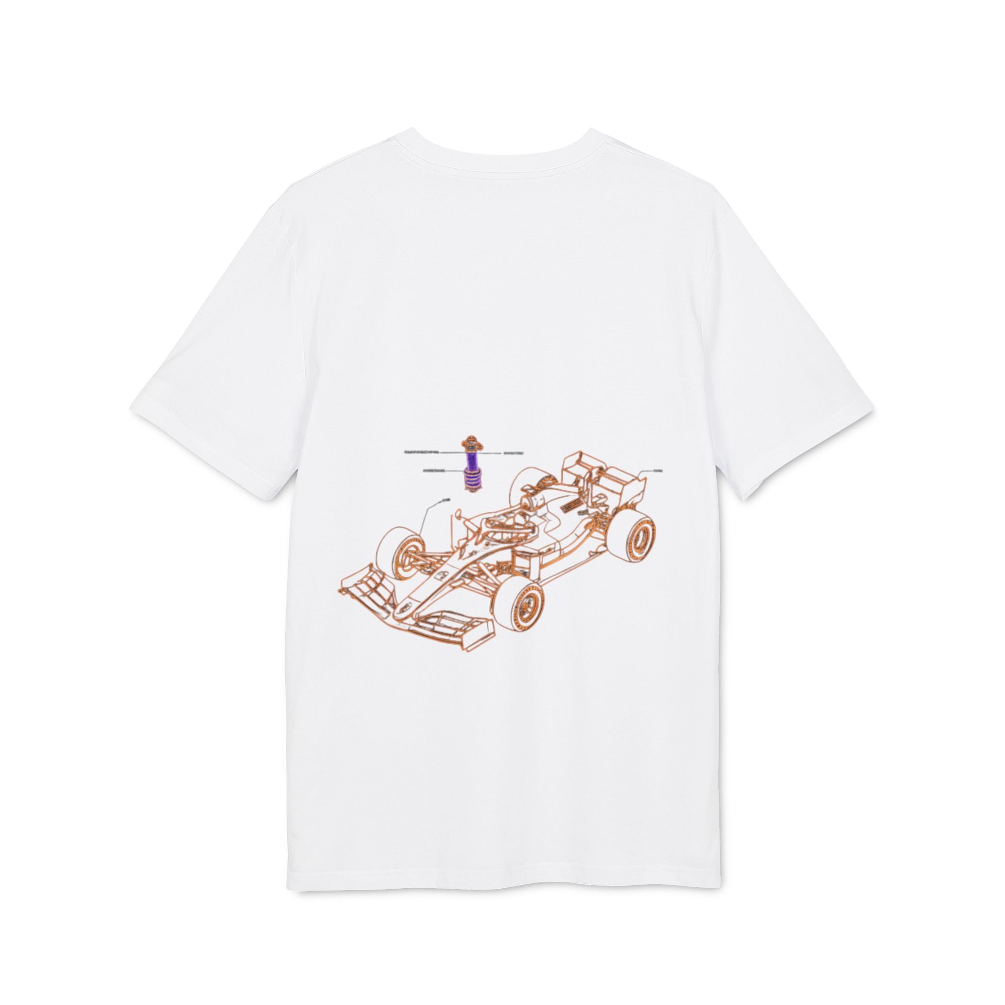 Racing Car Graphic Tee — Minimalist Formula One Illustration T-Shirt