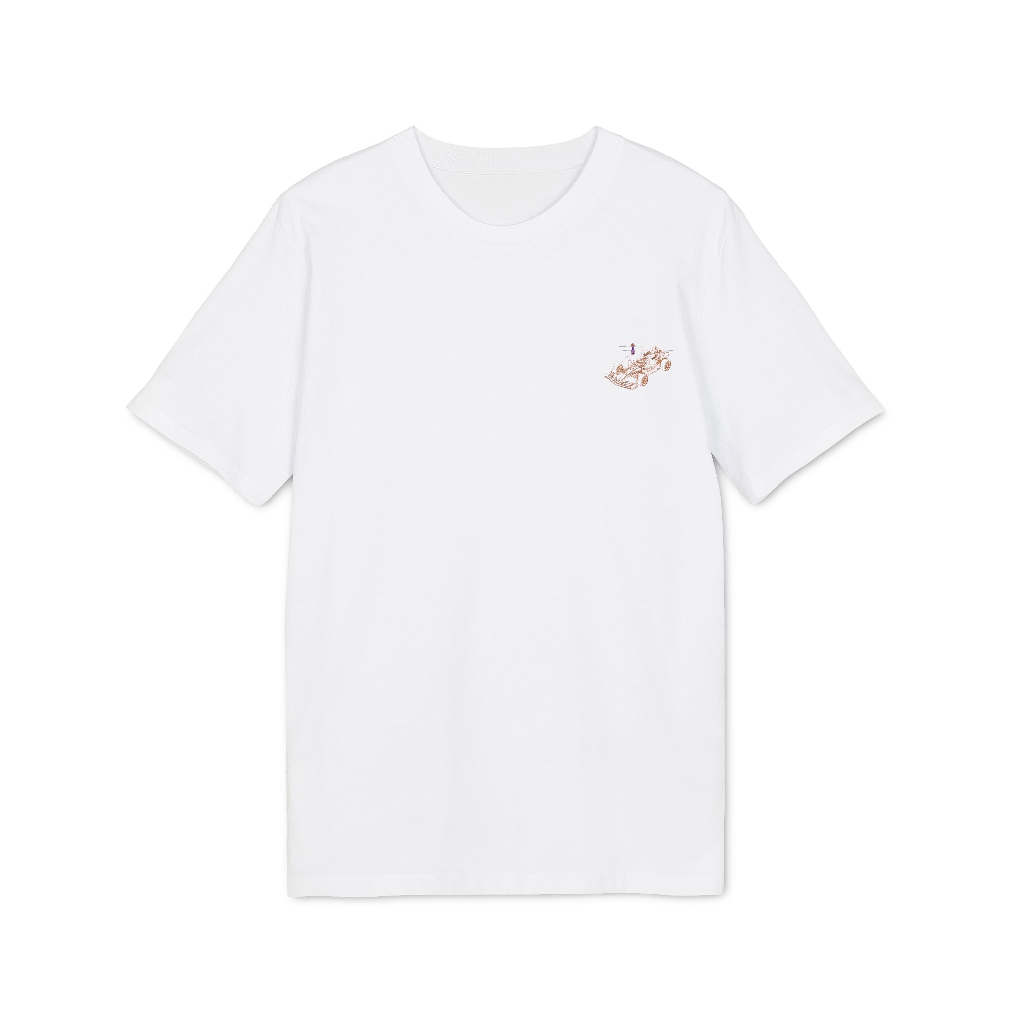 Racing Car Graphic Tee — Minimalist Formula One Illustration T-Shirt