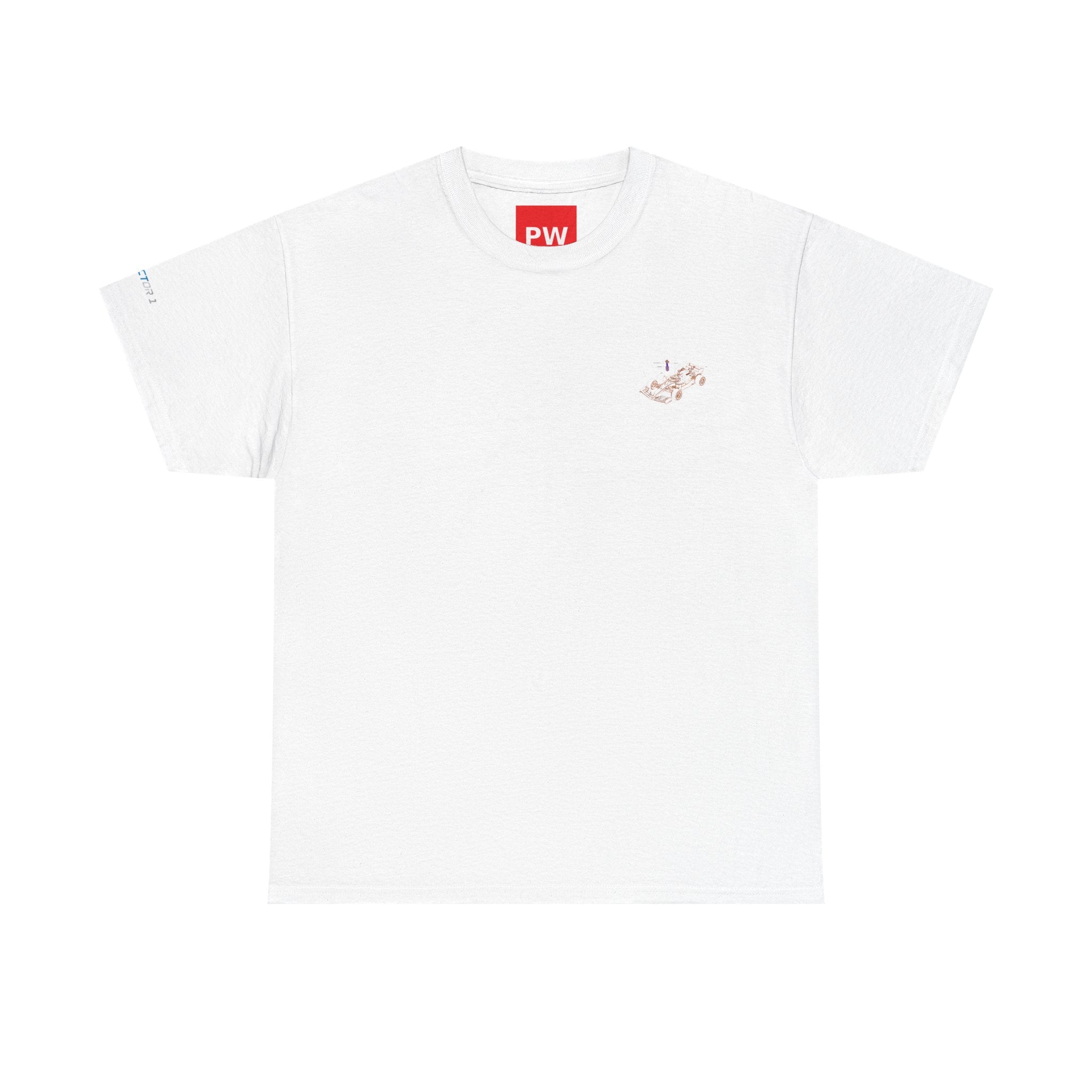 Racing Car Graphic Tee — Minimalist Formula One Illustration T-Shirt