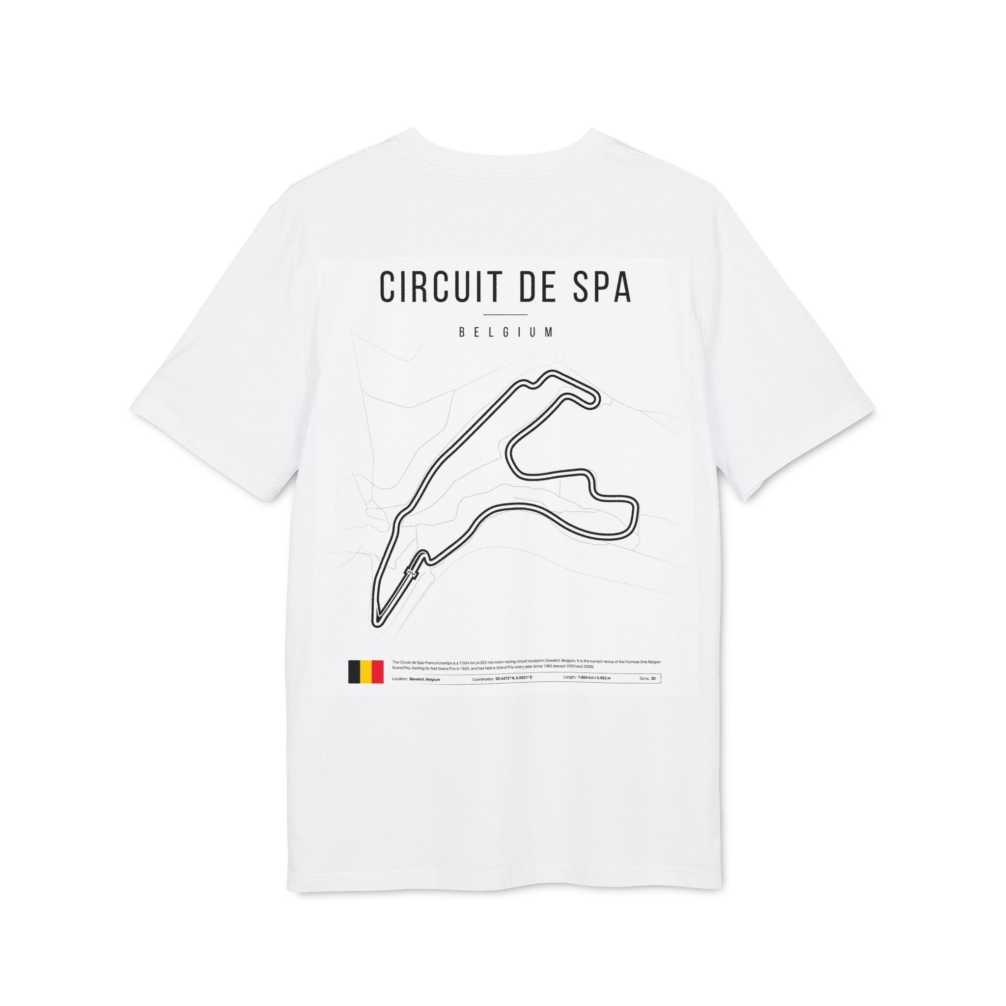 CIRCUIT DE SPA T‑Shirt — Vintage Motorsports Circuit Tee