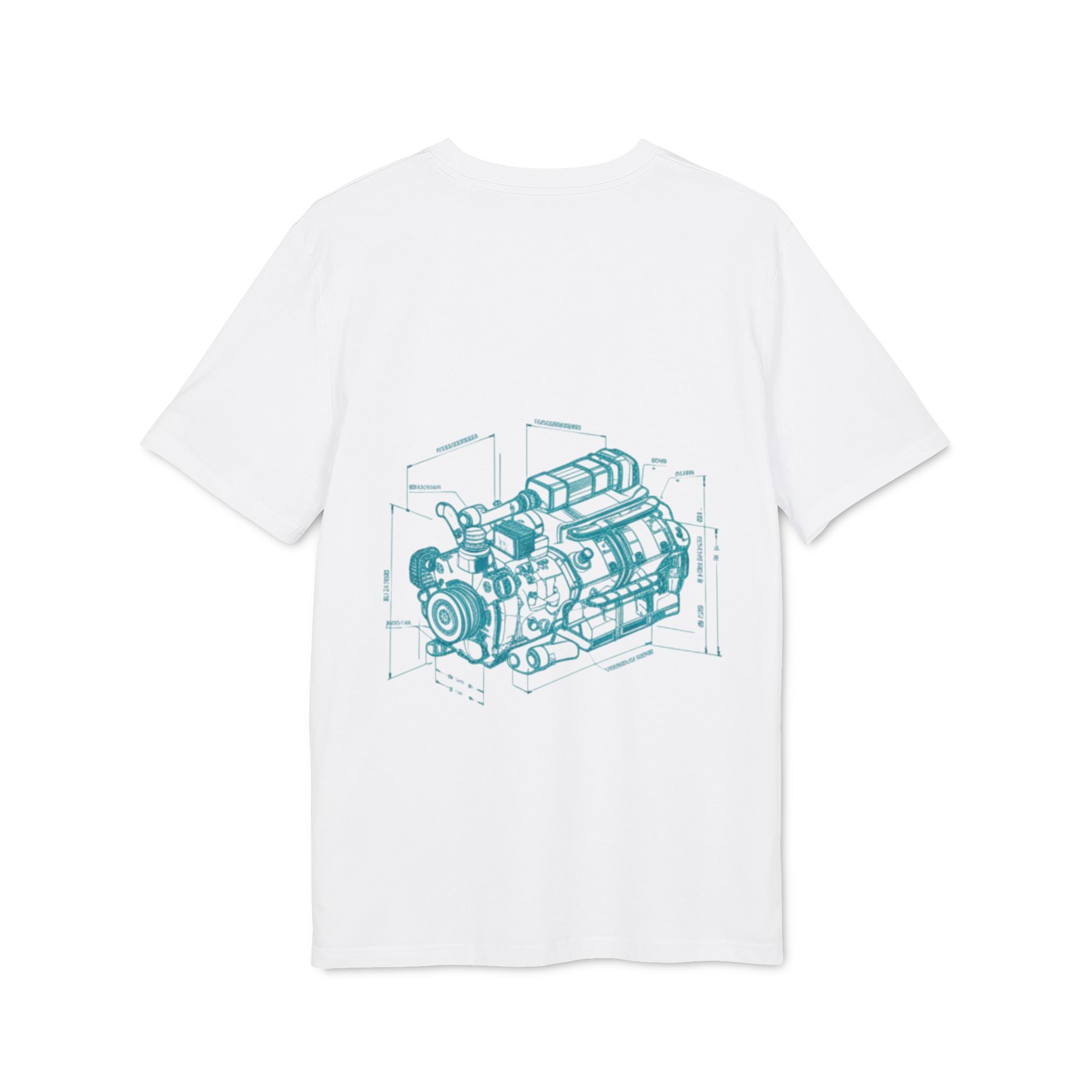 Engine Blueprint Tee — Vintage Automotive Illustration T-Shirt