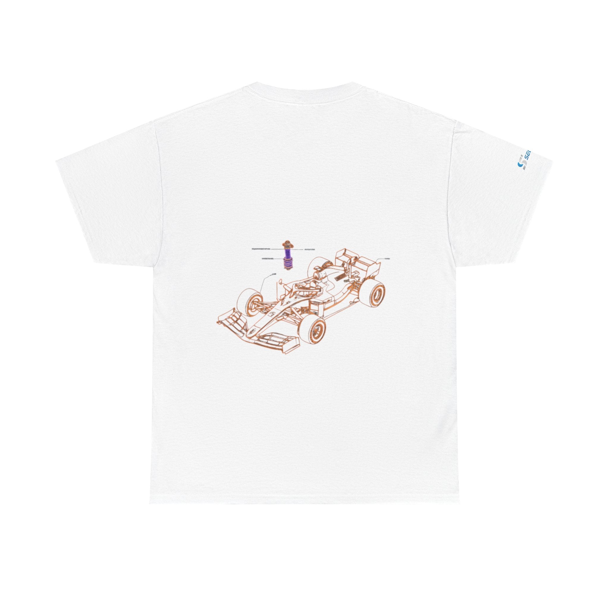 Racing Car Graphic Tee — Minimalist Formula One Illustration T-Shirt