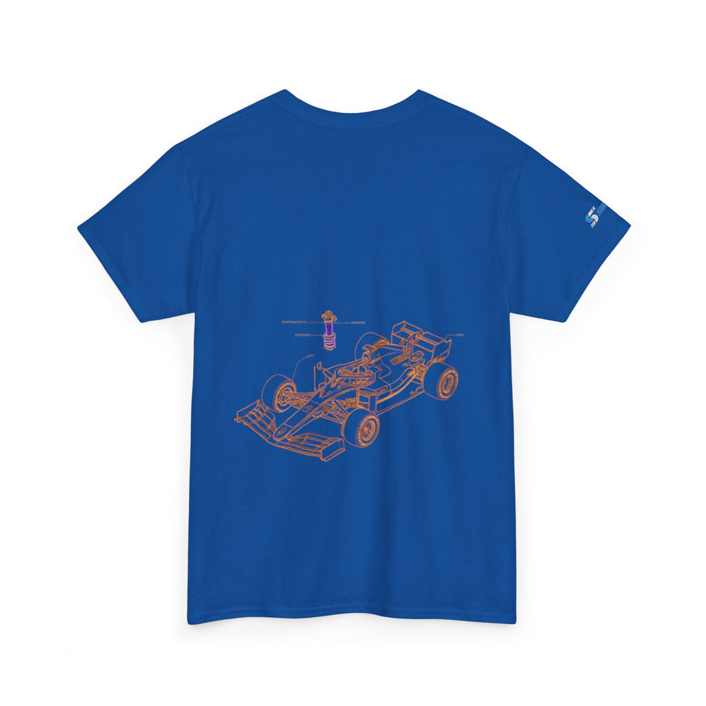 Racing Car Graphic Tee — Minimalist Formula One Illustration T-Shirt