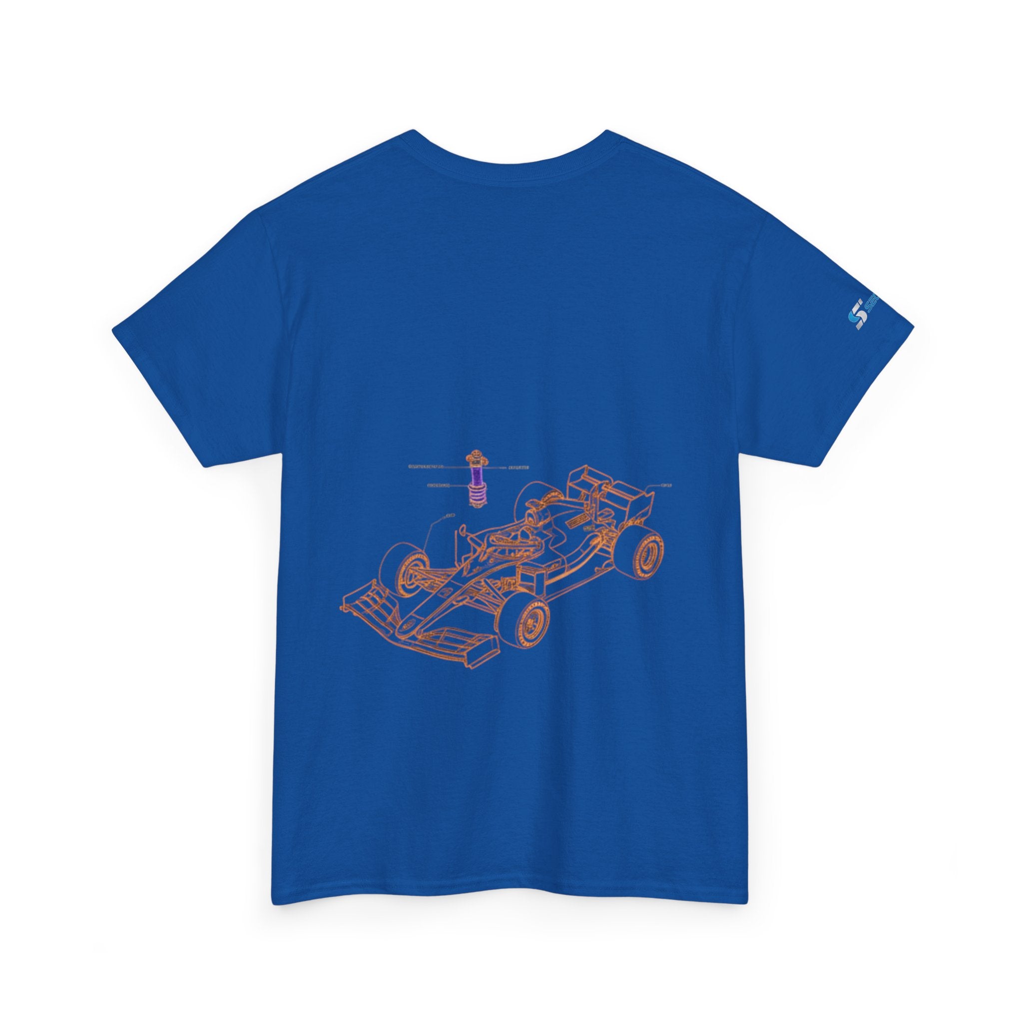 Racing Car Graphic Tee — Minimalist Formula One Illustration T-Shirt