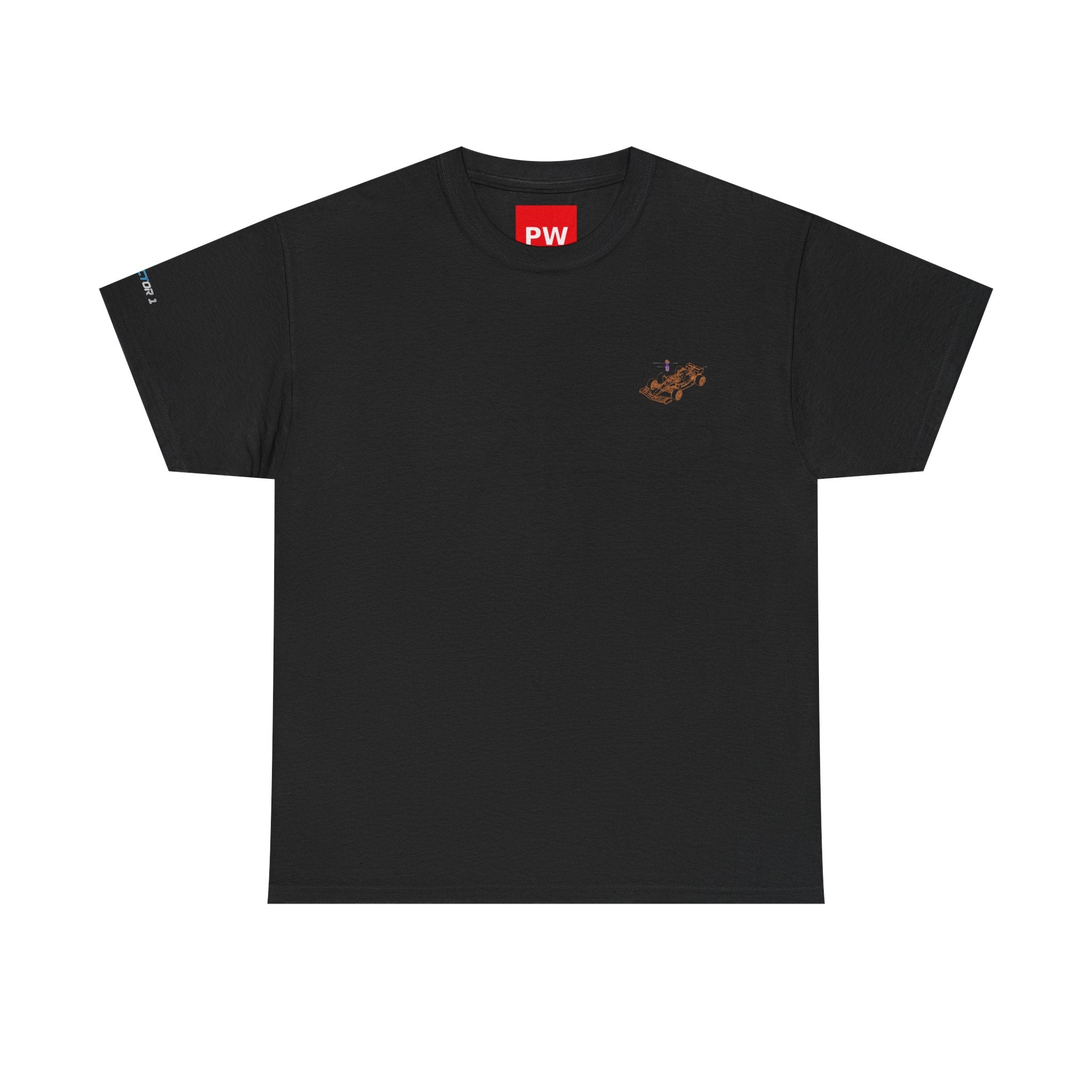 Racing Car Graphic Tee — Minimalist Formula One Illustration T-Shirt