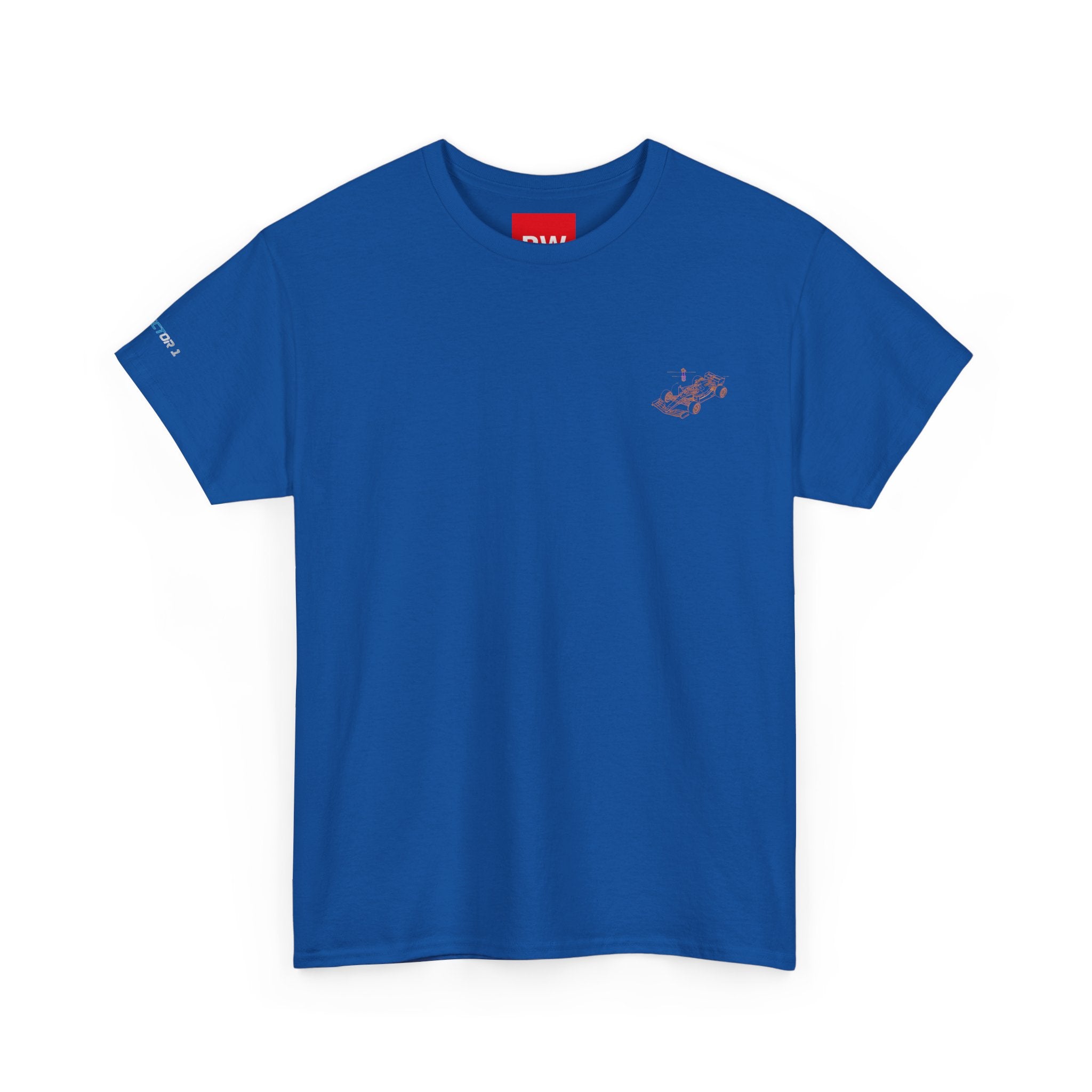 Racing Car Graphic Tee — Minimalist Formula One Illustration T-Shirt