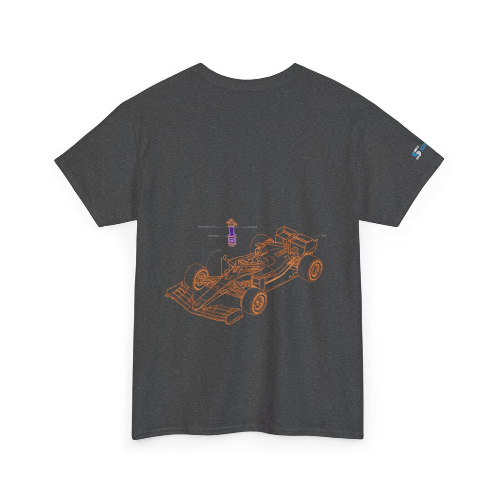 Racing Car Graphic Tee — Minimalist Formula One Illustration T-Shirt