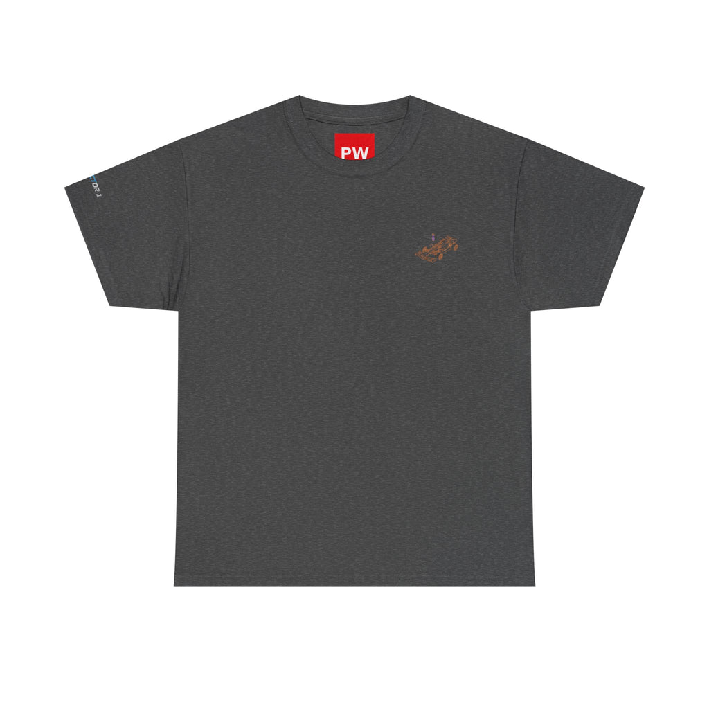 Racing Car Graphic Tee — Minimalist Formula One Illustration T-Shirt