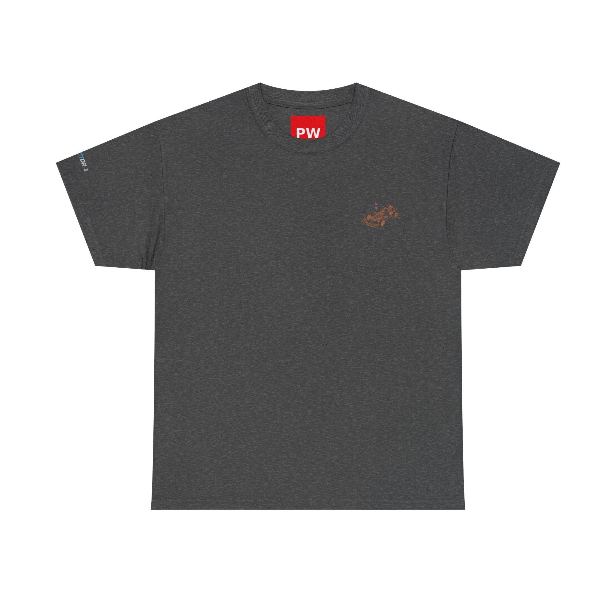 Racing Car Graphic Tee — Minimalist Formula One Illustration T-Shirt