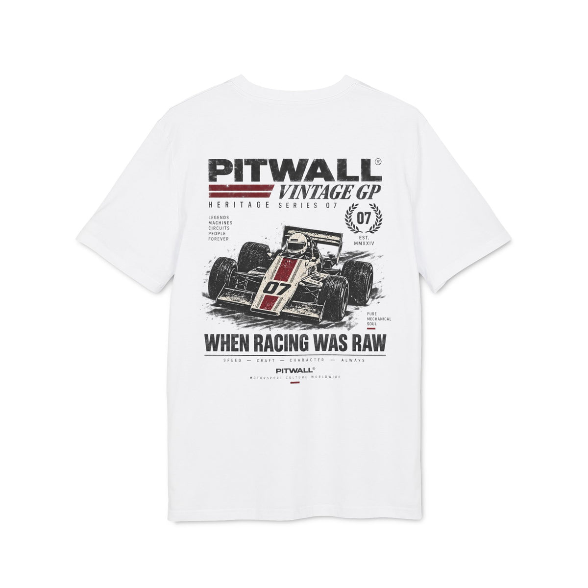 WHEN RACING WAS RAW — Camiseta