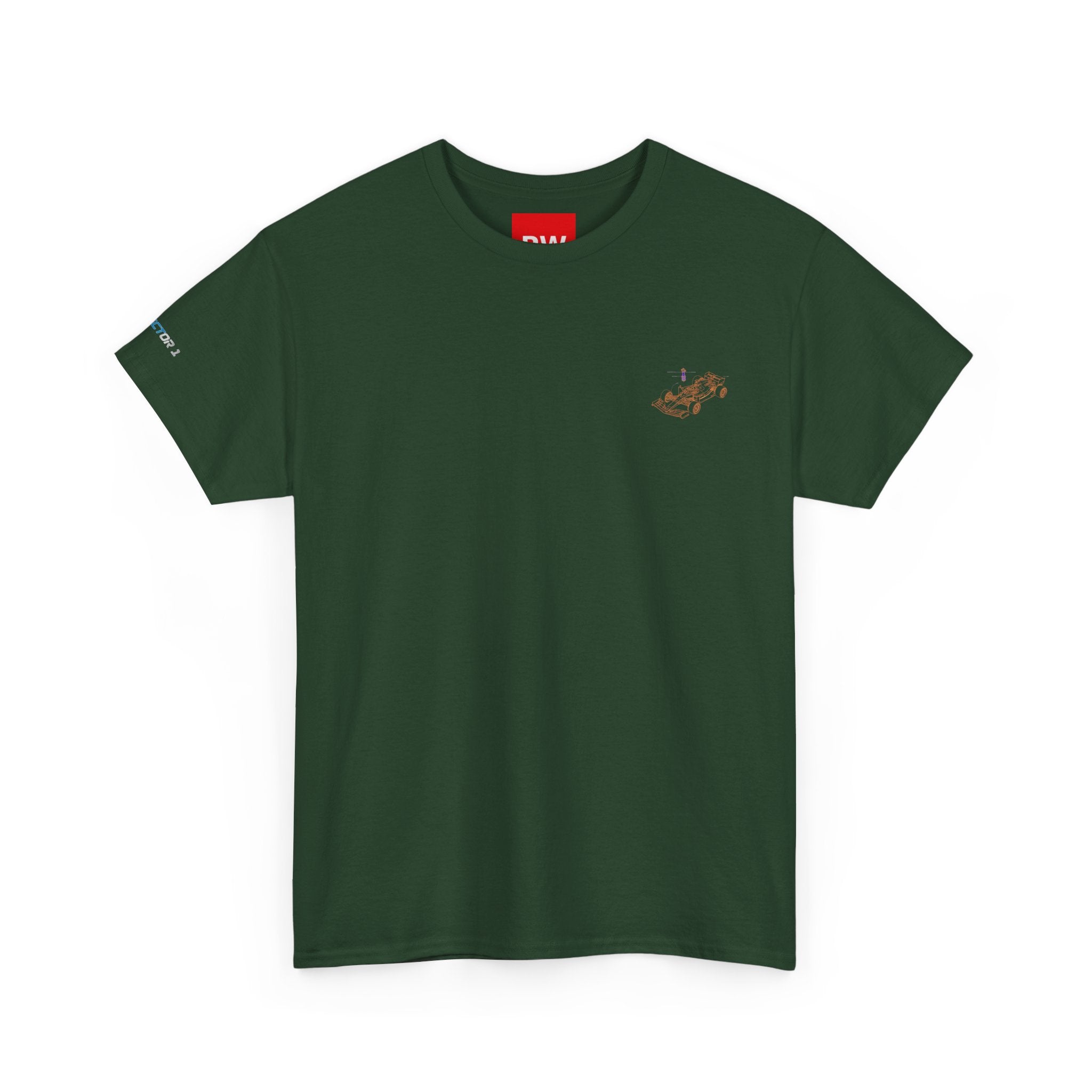Racing Car Graphic Tee — Minimalist Formula One Illustration T-Shirt