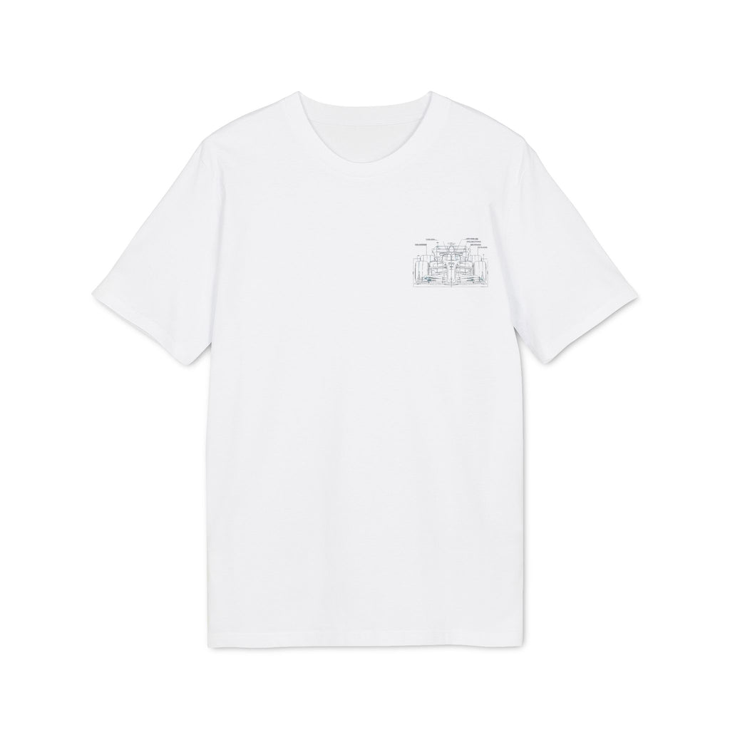 Kids T‑Shirt with Minimal Car Blueprint Design