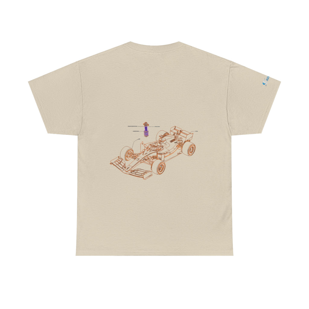Racing Car Graphic Tee — Minimalist Formula One Illustration T-Shirt