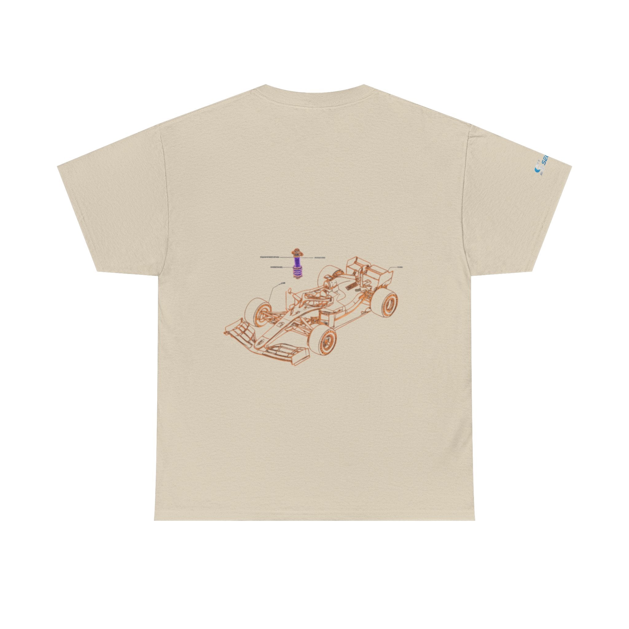 Racing Car Graphic Tee — Minimalist Formula One Illustration T-Shirt