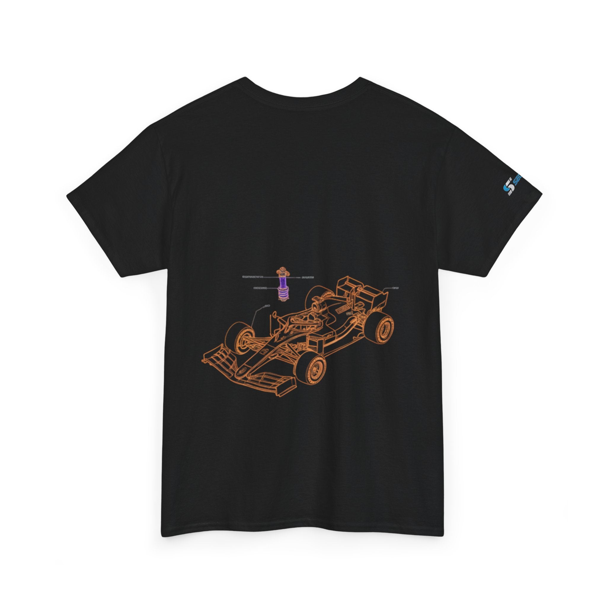 Racing Car Graphic Tee — Minimalist Formula One Illustration T-Shirt