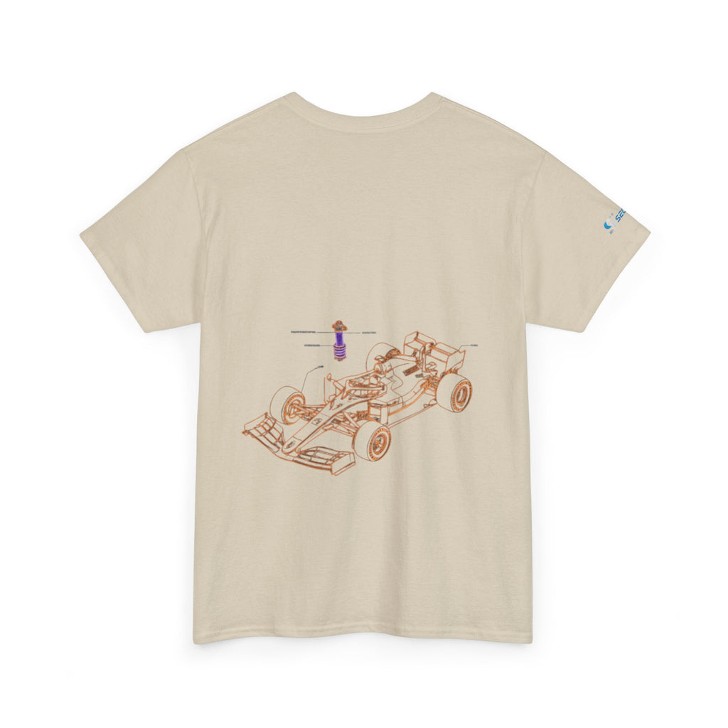 Racing Car Graphic Tee — Minimalist Formula One Illustration T-Shirt