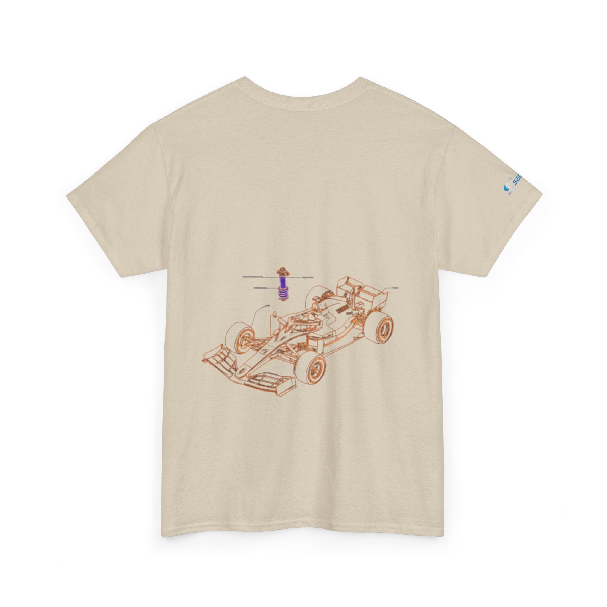 Racing Car Graphic Tee — Minimalist Formula One Illustration T-Shirt
