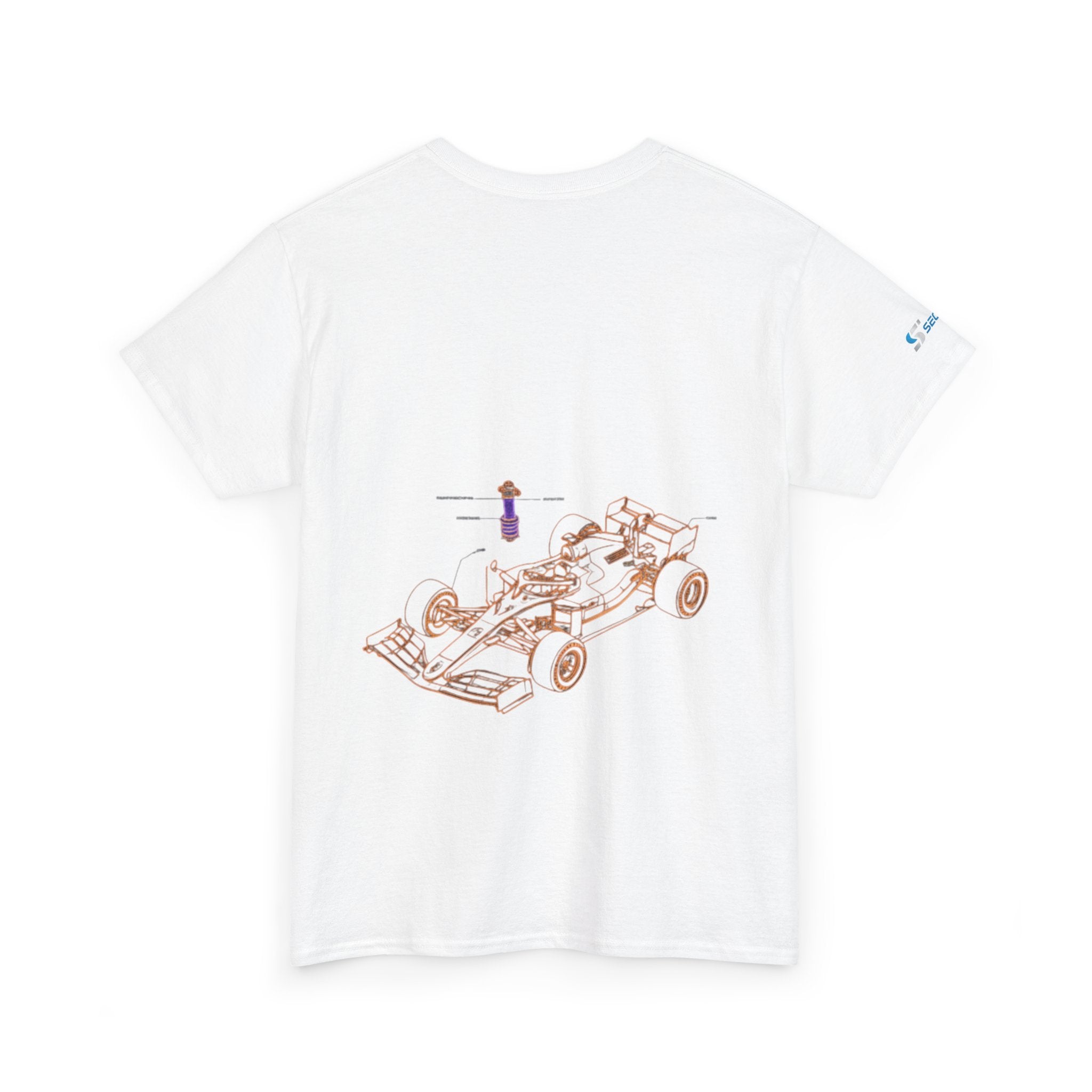 Racing Car Graphic Tee — Minimalist Formula One Illustration T-Shirt