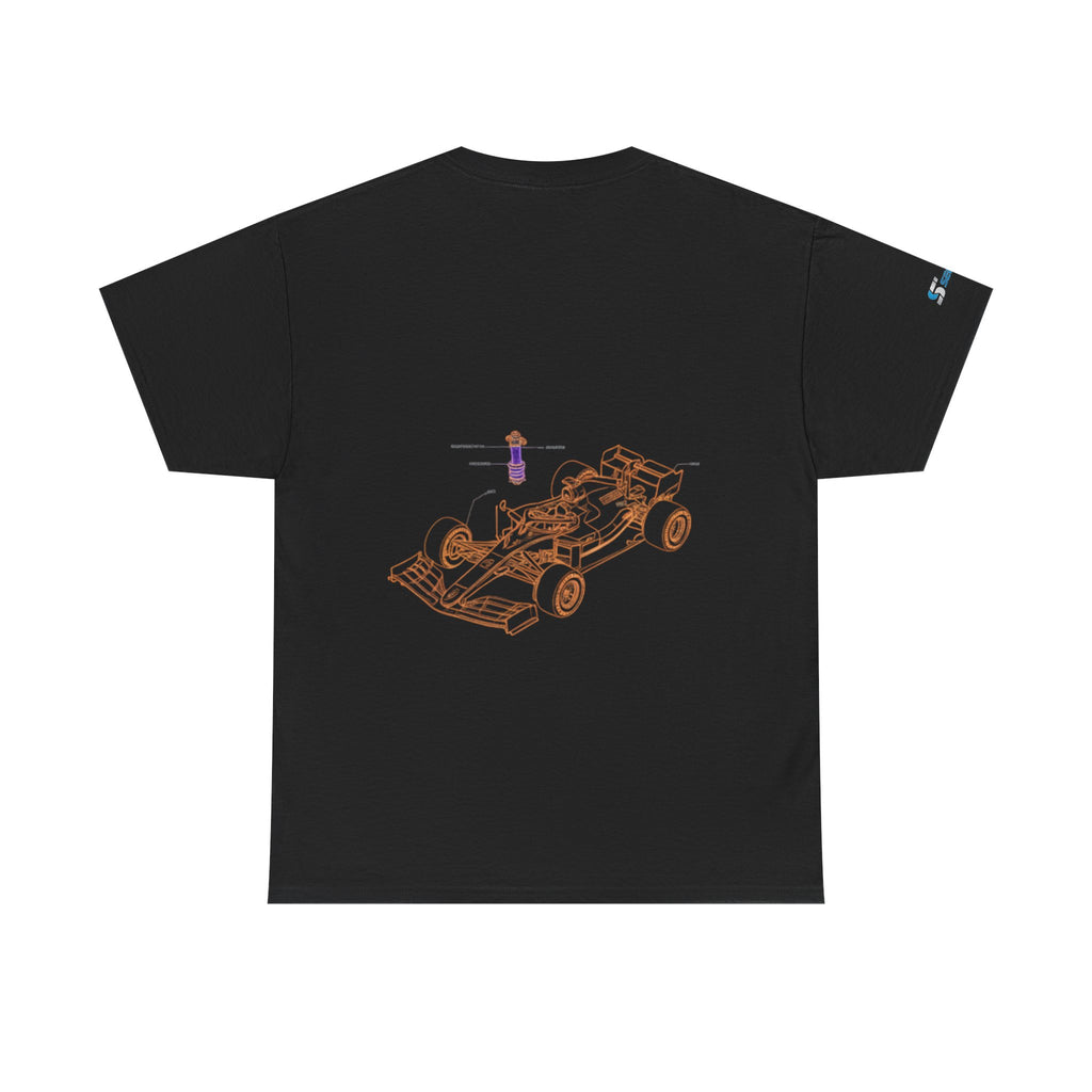 Racing Car Graphic Tee — Minimalist Formula One Illustration T-Shirt