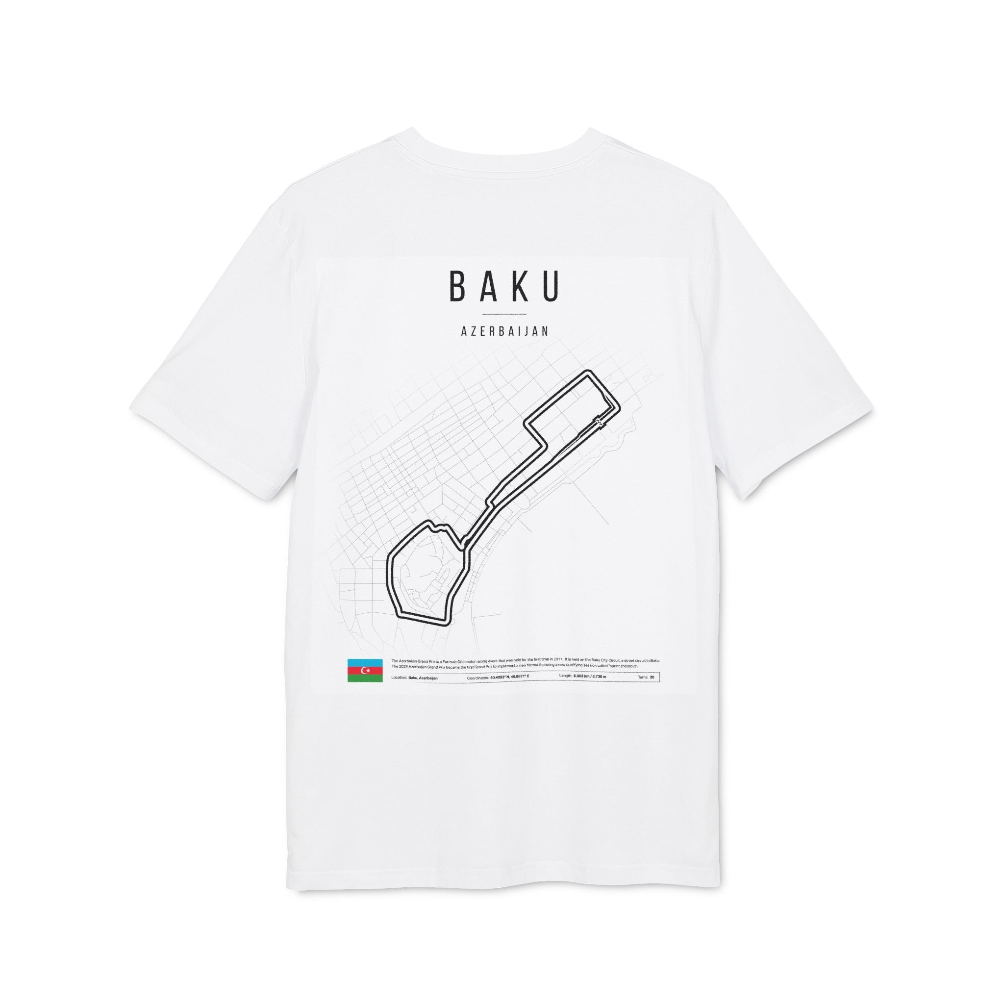 BAKU T‑Shirt — Vintage Motorsports Circuit Tee