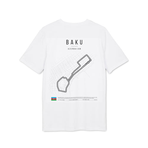 BAKU T‑Shirt — Vintage Motorsports Circuit Tee