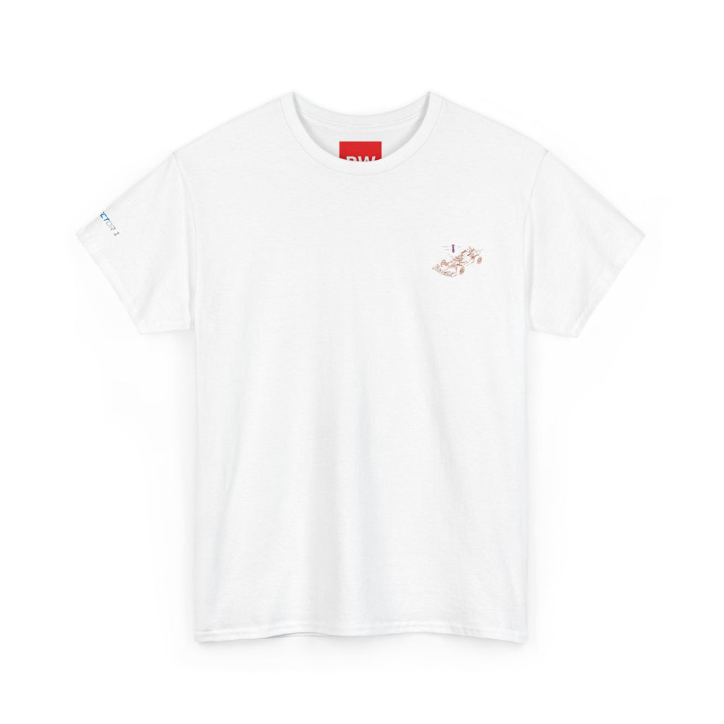 Racing Car Graphic Tee — Minimalist Formula One Illustration T-Shirt
