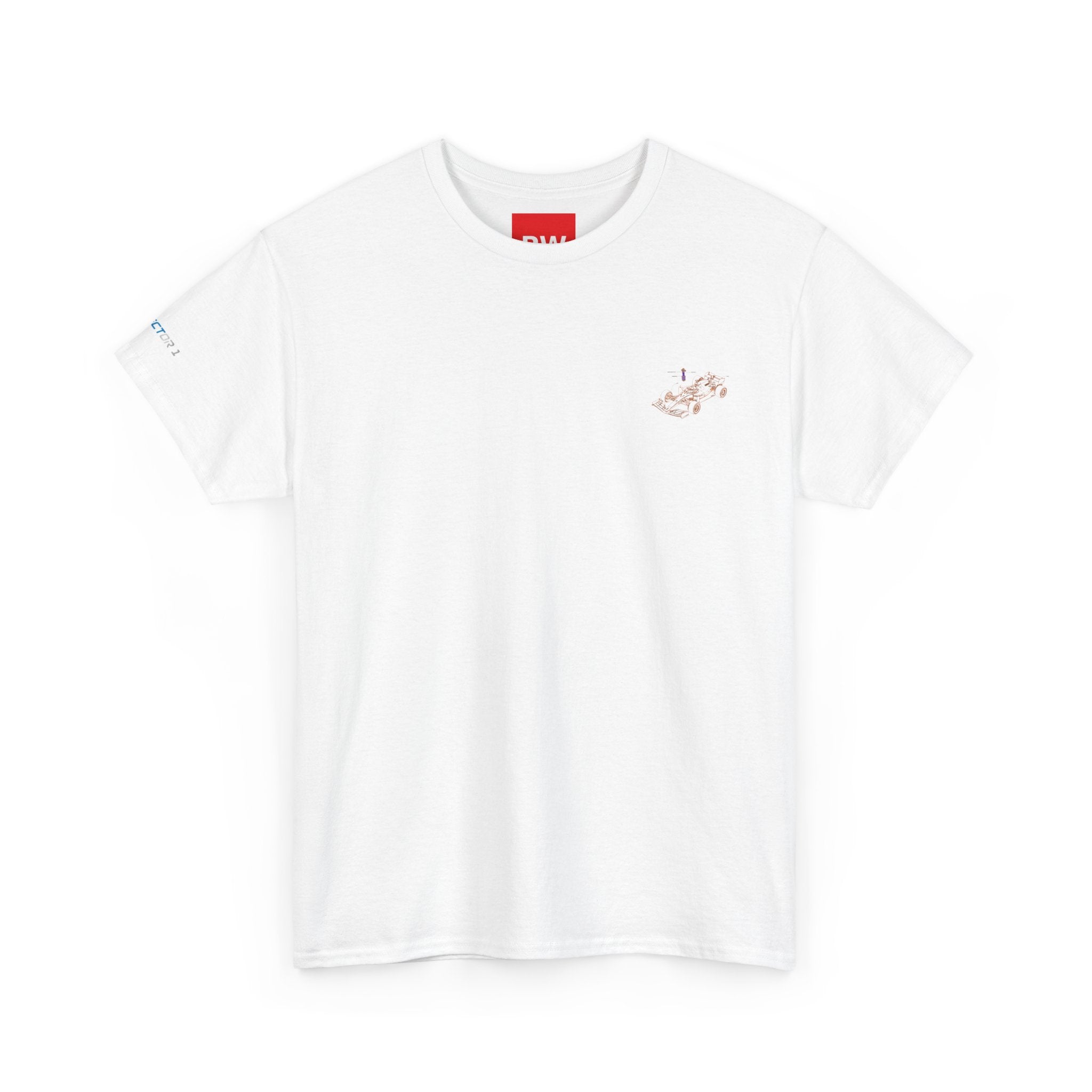 Racing Car Graphic Tee — Minimalist Formula One Illustration T-Shirt