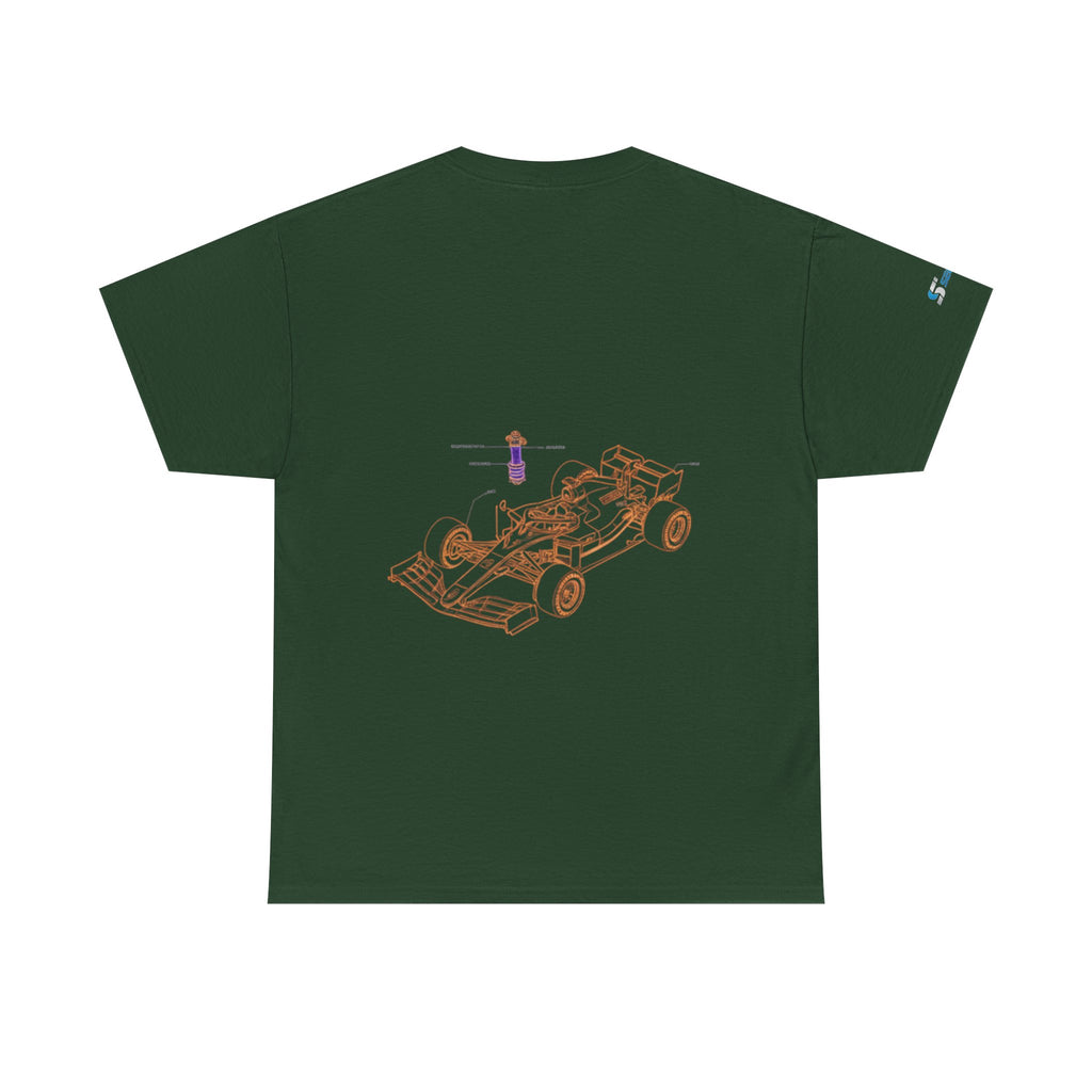 Racing Car Graphic Tee — Minimalist Formula One Illustration T-Shirt