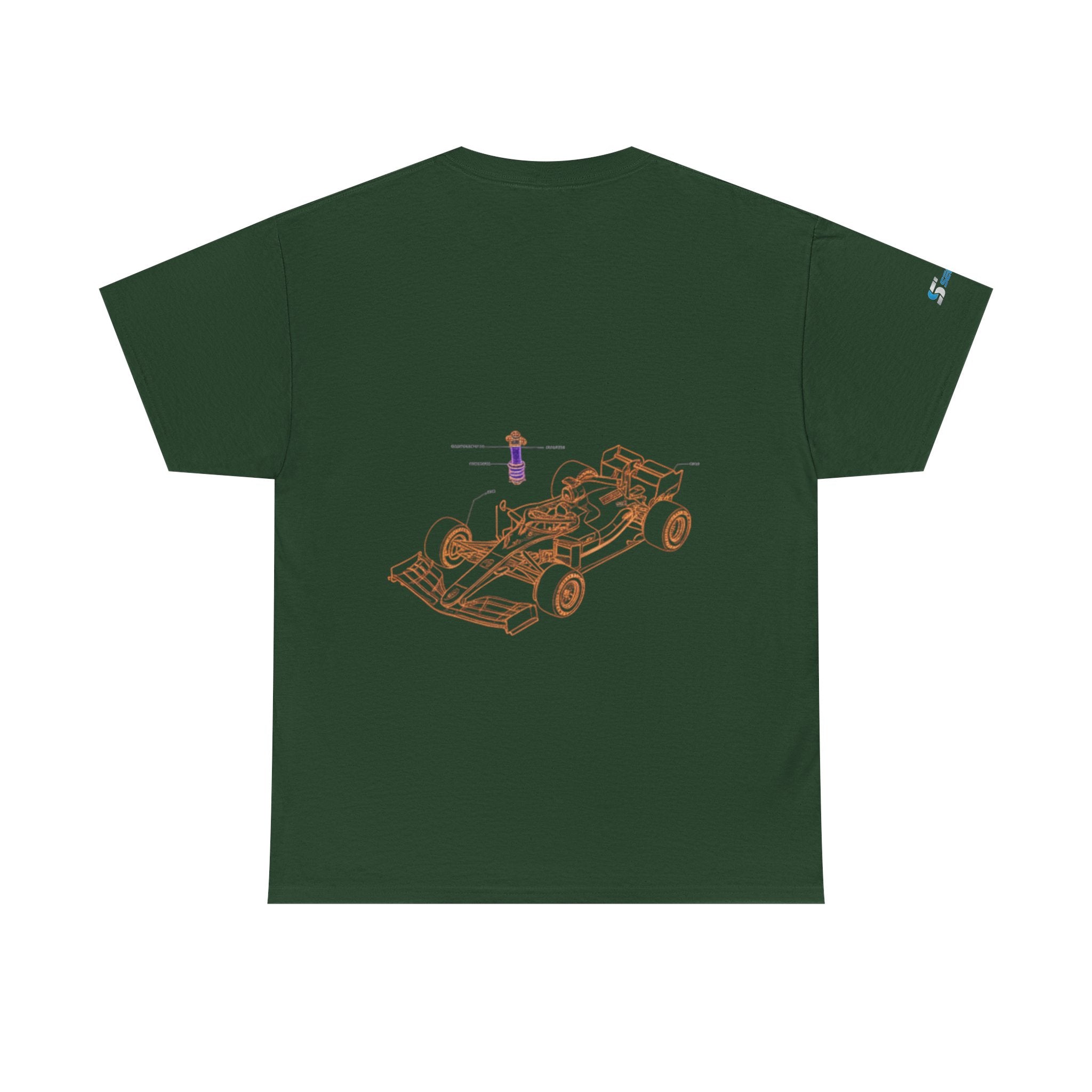 Racing Car Graphic Tee — Minimalist Formula One Illustration T-Shirt