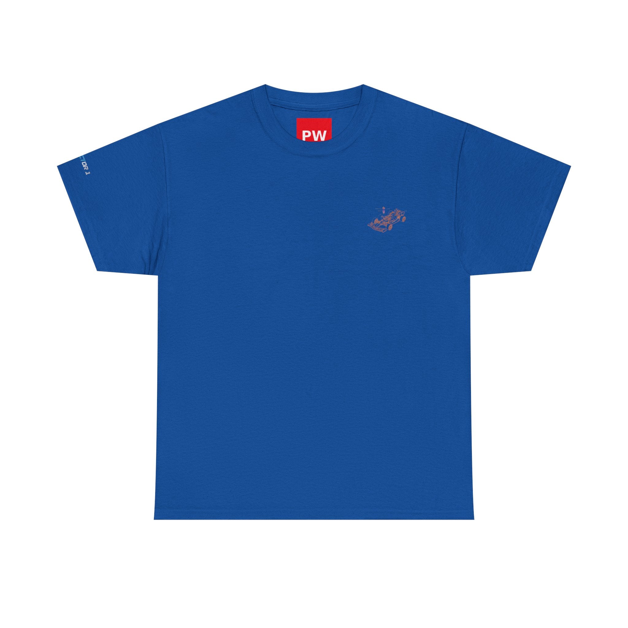 Racing Car Graphic Tee — Minimalist Formula One Illustration T-Shirt