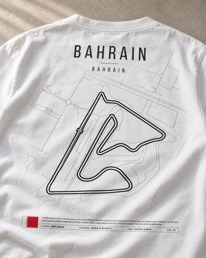 Camiseta PITWALL con el trazado del Bahrain International Circuit
