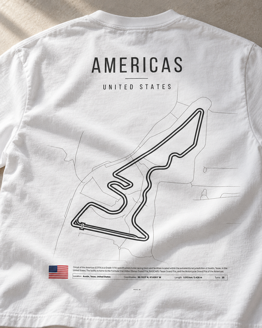 Camiseta PITWALL con el trazado del Circuit of the Americas
