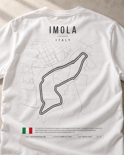Camiseta PITWALL con el trazado del Autodromo Enzo e Dino Ferrari de Imola