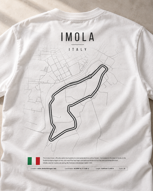 Camiseta PITWALL con el trazado del Autodromo Enzo e Dino Ferrari de Imola